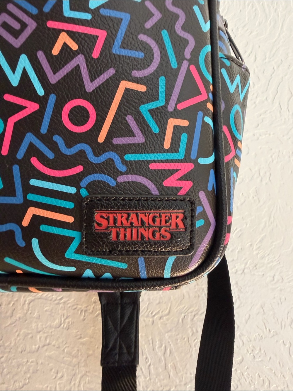 Black Multicolor Mini Backpack - Picture 2 of 7